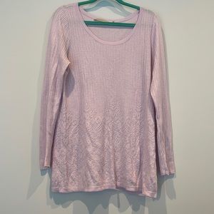 Soft Surroundings, Pale Pink, Medium, Light Sweater